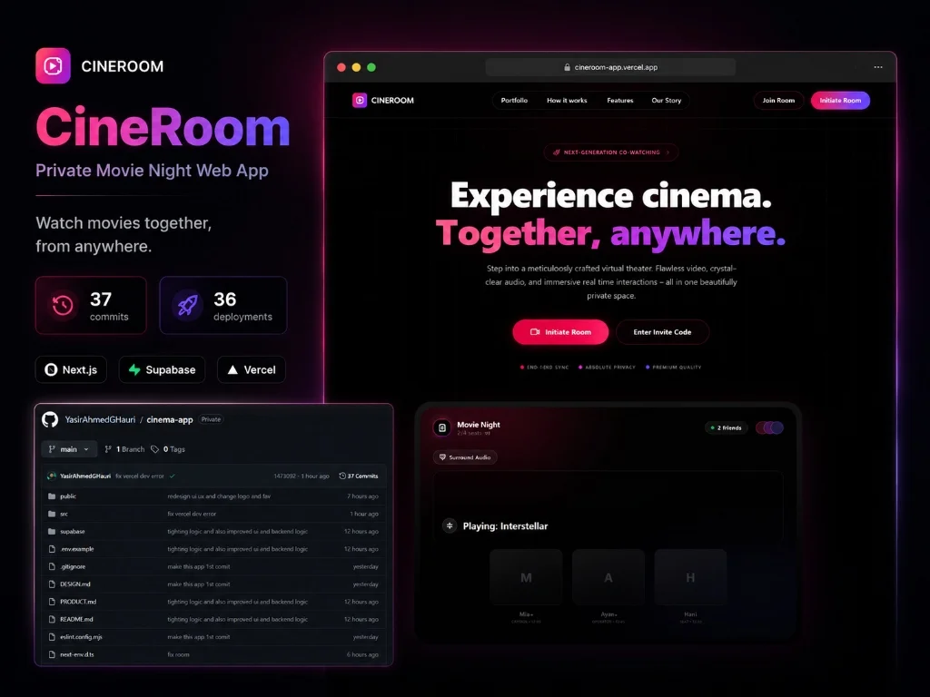 CineRoom project screenshot